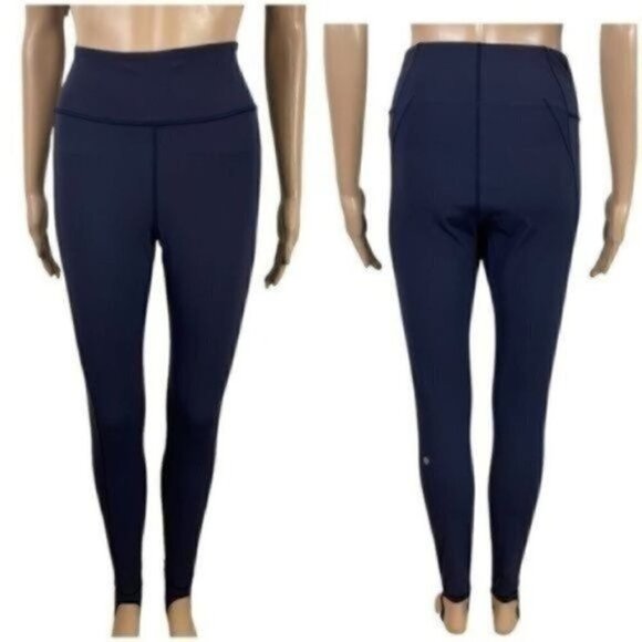 lululemon athletica Pants - Lululemon Hold On Tight Solid 28" Midnight Navy size 8 Style Number: W5ATOS